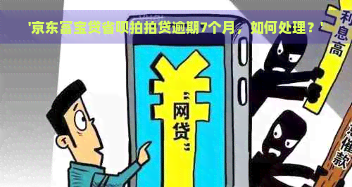 '京东富宝贷省呗逾期7个月，如何处理？'