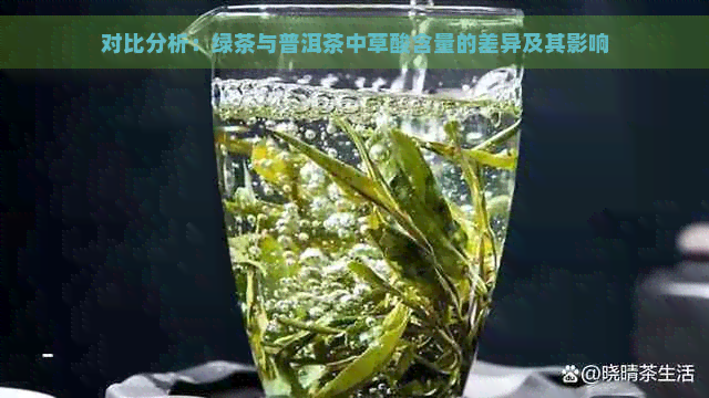 对比分析：绿茶与普洱茶中草酸含量的差异及其影响