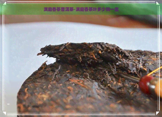 满庭香茶普洱茶-满庭香茶叶多少钱一盒