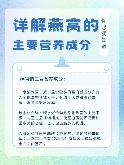 燕窝素有什么作用：功效与作用详解