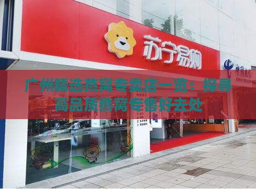 广州精选燕窝专卖店一览：探寻高品质燕窝专售好去处