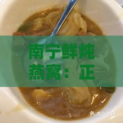 南宁鲜炖燕窝：正宗店铺地址与口味推荐及价格一览