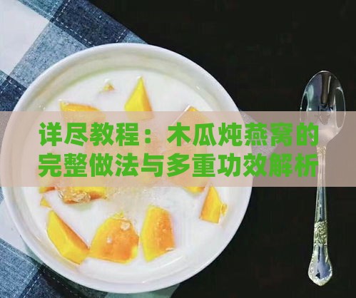 详尽教程：木瓜炖燕窝的完整做法与多重功效解析