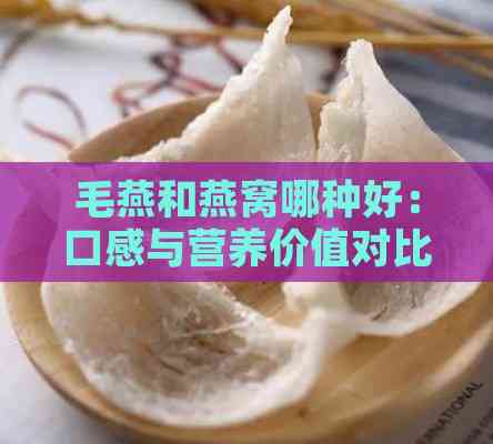 毛燕和燕窝哪种好：口感与营养价值对比分析