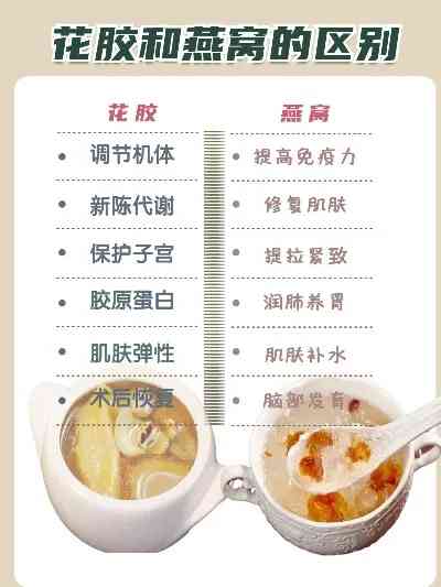 黄花胶和燕窝的区别：成分、功效及食用方法对比