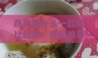 燕窝加什么一起炖比较好：搭配推荐与美味炖法精选