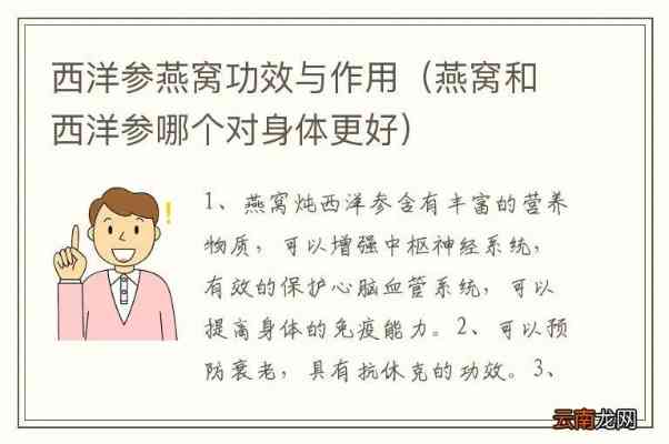 燕窝与西洋参补肾效果对比：全面分析两者滋补作用与适用人群