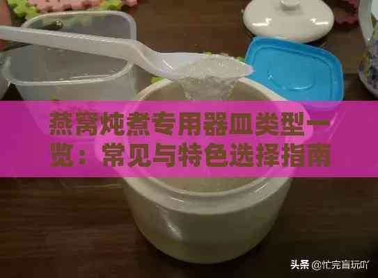 燕窝炖煮专用器皿类型一览：常见与特色选择指南