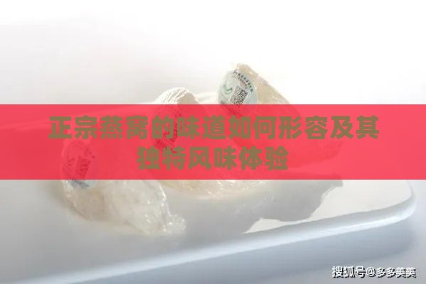 正宗燕窝的味道如何形容及其独特风味体验