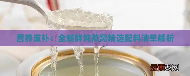 营养滋补：全新鲜炖燕窝精选配料清单解析