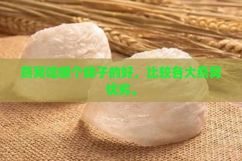 燕窝吃哪个牌子的好，比较各大燕窝优劣。