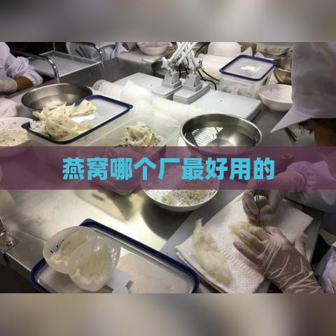 燕窝哪个厂更好用的