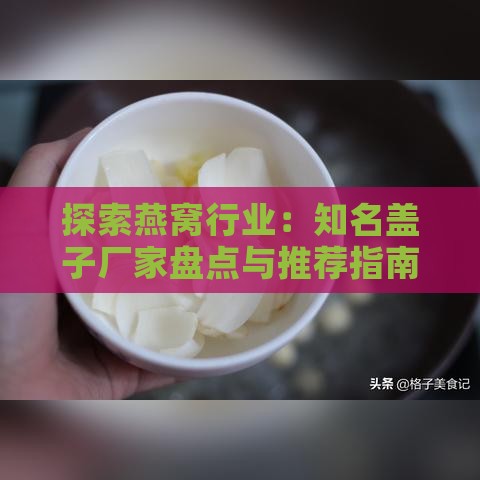 探索燕窝行业：知名盖子厂家盘点与推荐指南