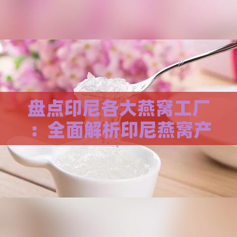 盘点印尼各大燕窝工厂：全面解析印尼燕窝产业知名生产商与