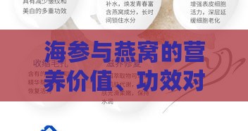 海参与燕窝的营养价值、功效对比及适用人群分析