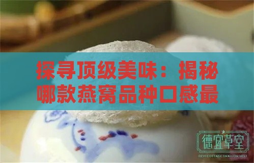 探寻顶级美味：揭秘哪款燕窝品种口感更佳且价格高昂