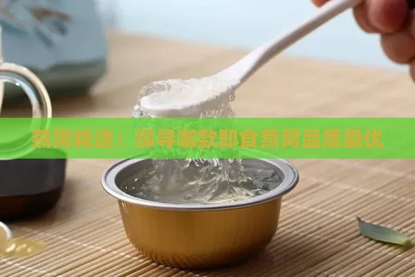 燕窝精选：探寻哪款即食燕窝品质更优