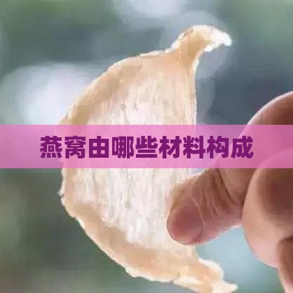 燕窝由哪些材料构成