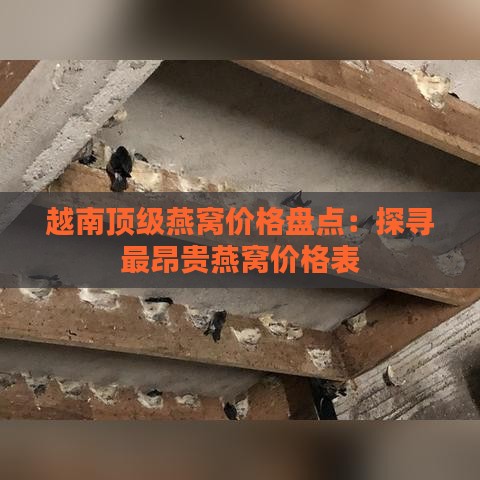 越南顶级燕窝价格盘点：探寻最昂贵燕窝价格表