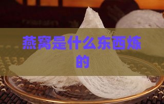 燕窝是什么东西炼的