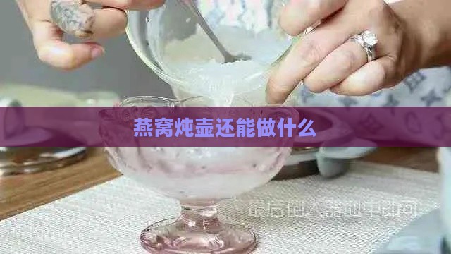 燕窝炖壶还能做什么