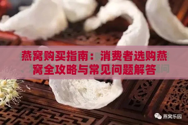 燕窝购买指南：消费者选购燕窝全攻略与常见问题解答