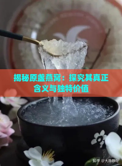 揭秘原盏燕窝：探究其真正含义与独特价值