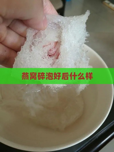 燕窝碎泡好后什么样