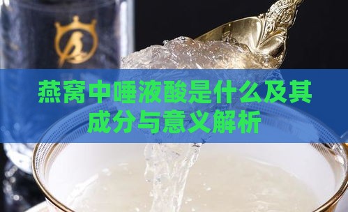 燕窝中唾液酸是什么及其成分与意义解析