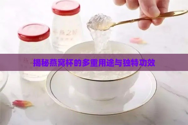 揭秘燕窝杯的多重用途与独特功效