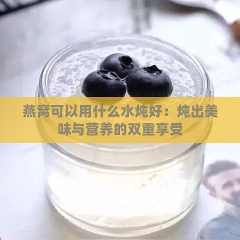 燕窝可以用什么水炖好：炖出美味与营养的双重享受