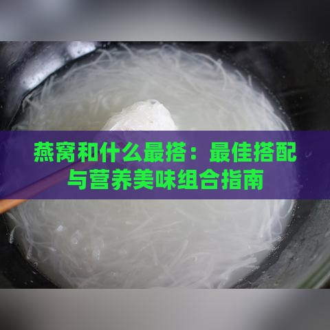 燕窝和什么最搭：更佳搭配与营养美味组合指南