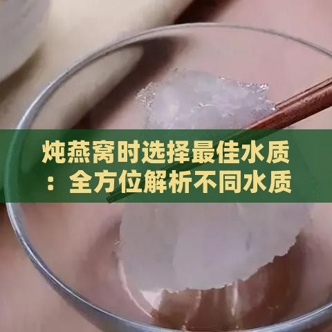 炖燕窝时选择更佳水质：全方位解析不同水质的适用性与影响