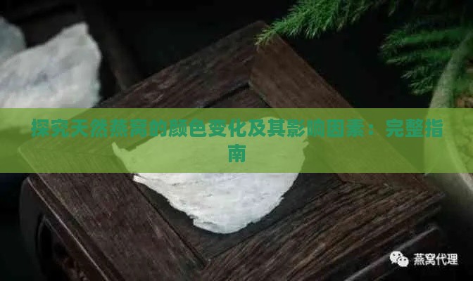 探究天然燕窝的颜色变化及其影响因素：完整指南