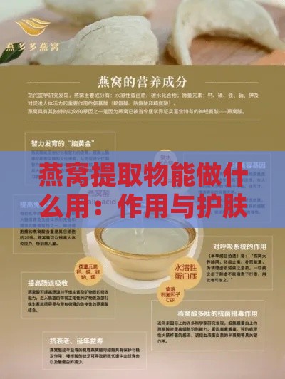 燕窝提取物能做什么用：作用与护肤品中的应用