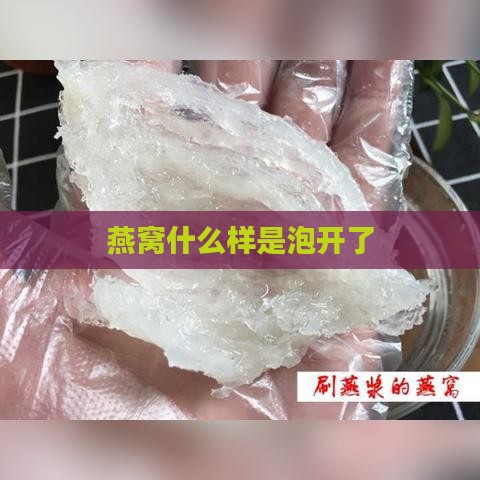 燕窝什么样是泡开了