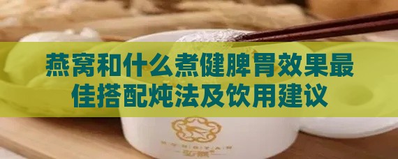 燕窝和什么煮健脾胃效果更佳搭配炖法及饮用建议