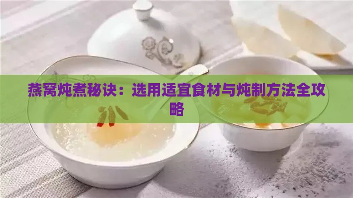 燕窝炖煮秘诀：选用适宜食材与炖制方法全攻略