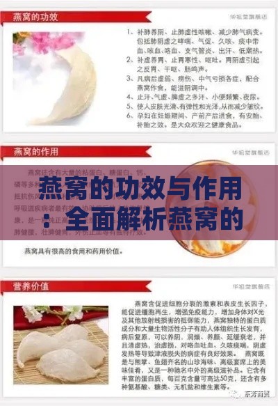 燕窝的功效与作用：全面解析燕窝的营养价值及食用方法