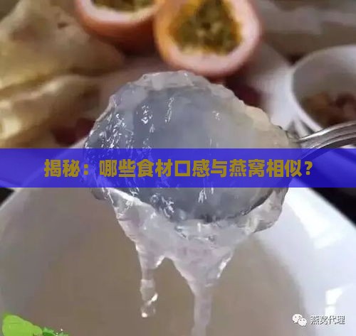 揭秘：哪些食材口感与燕窝相似？