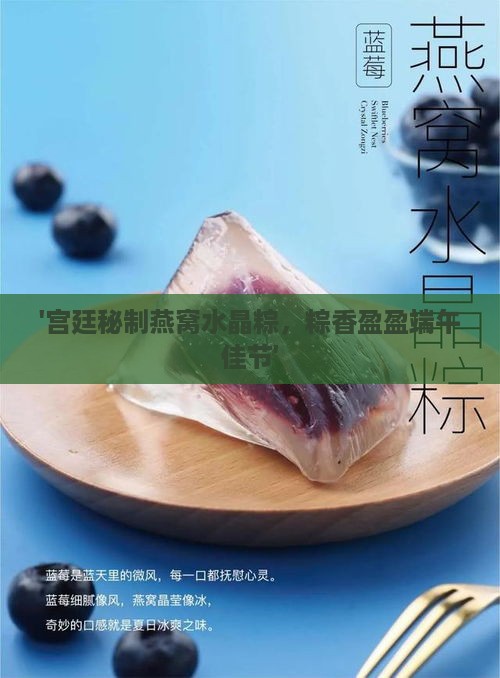 '宫廷秘制燕窝水晶粽，粽香盈盈端午佳节'