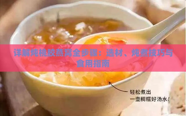 详解炖桃胶燕窝全步骤：选材、炖煮技巧与食用指南