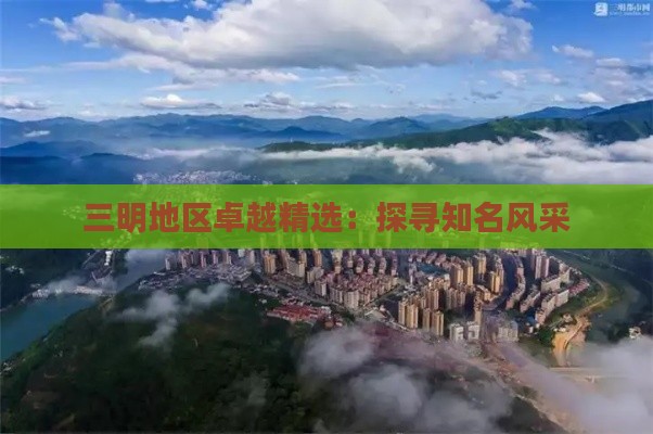 三明地区卓越精选：探寻知名风采