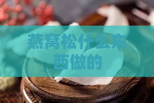 燕窝松什么东西做的