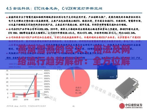 燕窝雪燕的含义、用法及网络流行趋势解析：全方位解读相关网络用语疑惑