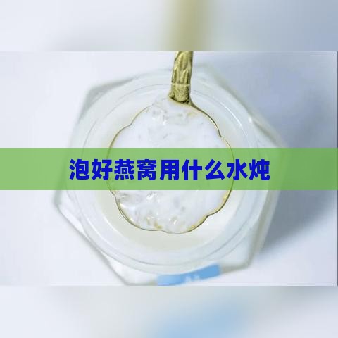 泡好燕窝用什么水炖