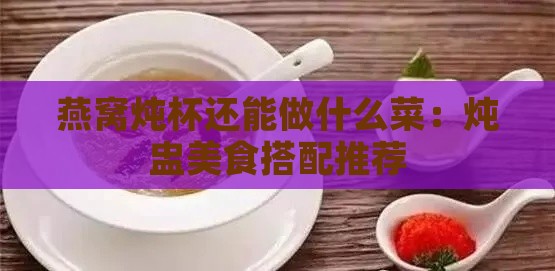 燕窝炖杯还能做什么菜：炖盅美食搭配推荐