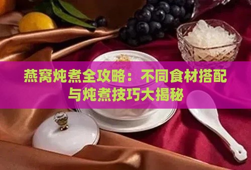 燕窝炖煮全攻略：不同食材搭配与炖煮技巧大揭秘