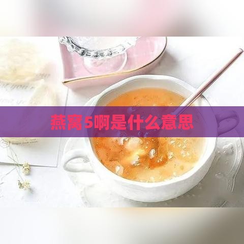 燕窝5啊是什么意思