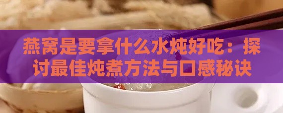 燕窝是要拿什么水炖好吃：探讨更佳炖煮方法与口感秘诀